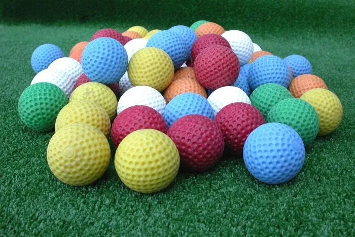 Midgetgolfballetjes 100 stuks assorti