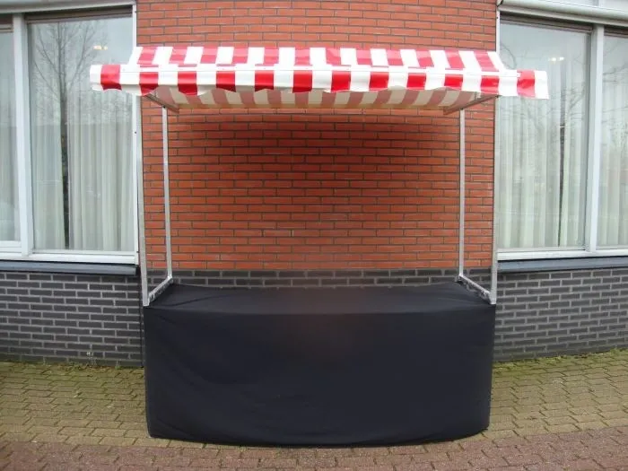 Feestkraam rood/wit zeil