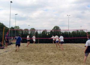 Beach volleybal net veld verhuur Beach volleybal netz platz verleih