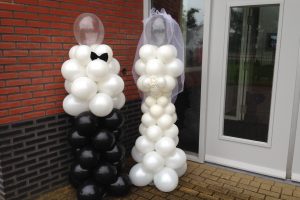 ballonen balonpilaar bruid bruidegom nijmegen