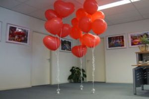 balonnen hart reuzeballon 65cm met helium en touw nijmegen gelderland party feest